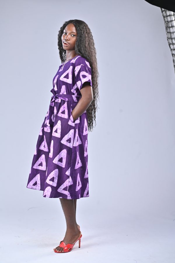 Dunni Adire Shift Dress - Image 5
