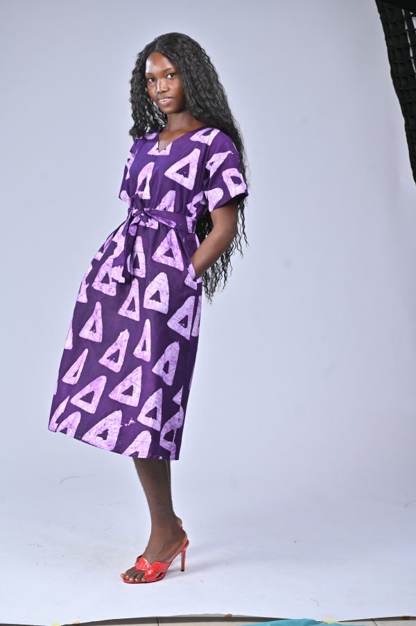 Dunni Adire Shift Dress - Image 4