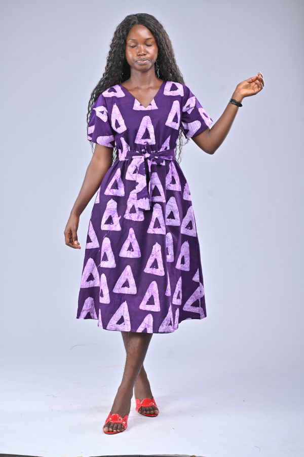 Dunni Adire Shift Dress - Image 3