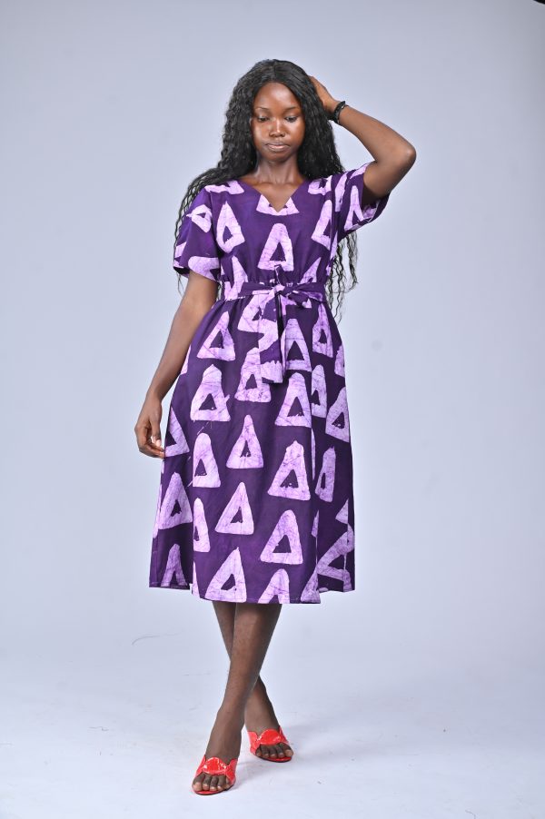 Dunni Adire Shift Dress - Image 2