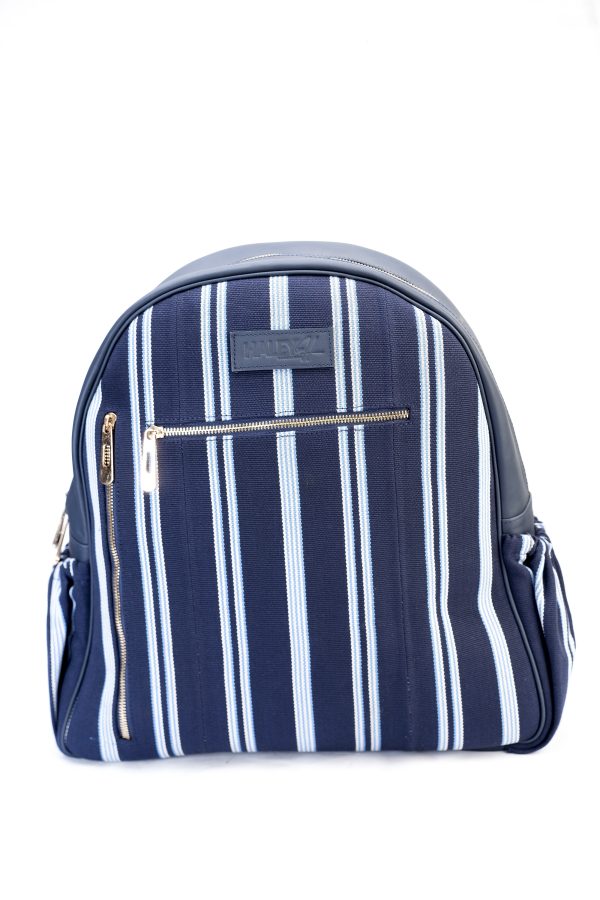 Aso-oke & Leather Backpack - Image 6