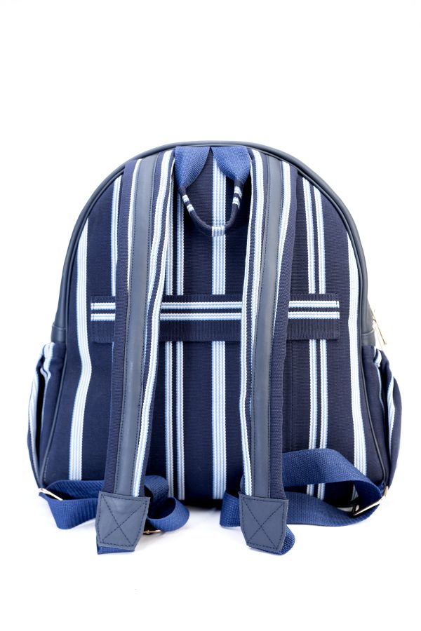 Aso-oke & Leather Backpack - Image 8
