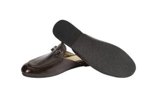 Ewa Leather/Asooke Mule