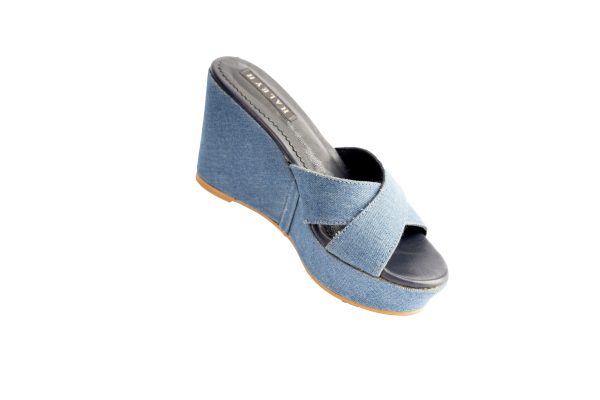Adaeze Denim Wedge Heels