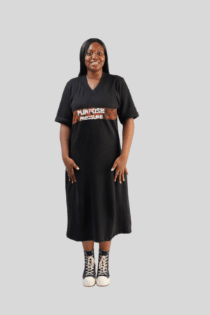 HaleyH Streetwear – Purpose Over Pressure Maxi Tee Dress